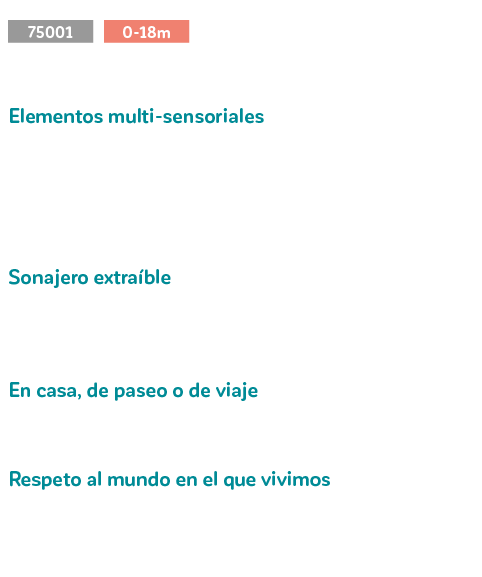   ,sensorial reef,Elementos multi-sensoriales Contiene m ltiples elementos para el desarrollo sensorial del beb : dif   